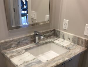 Wash basin tiles | Hadinger Flooring