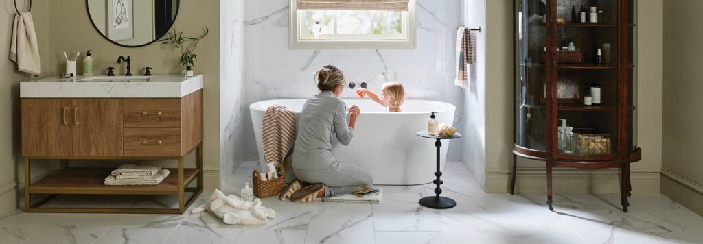 Bathroom tile flooring | Hadinger Flooring